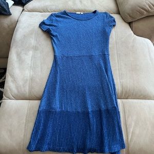 casual blue dress